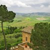 this beautiful view is from the town of Pienza in Tuscany-Italy